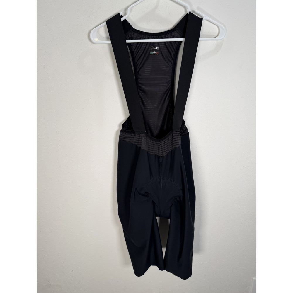 ALE Cycling Bib Shorts Men's Sz Large Black Pantalone Comfort Bib Made in Italy